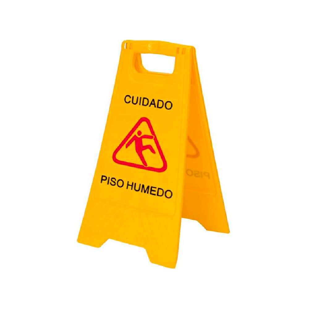 Señal de piso húmedo