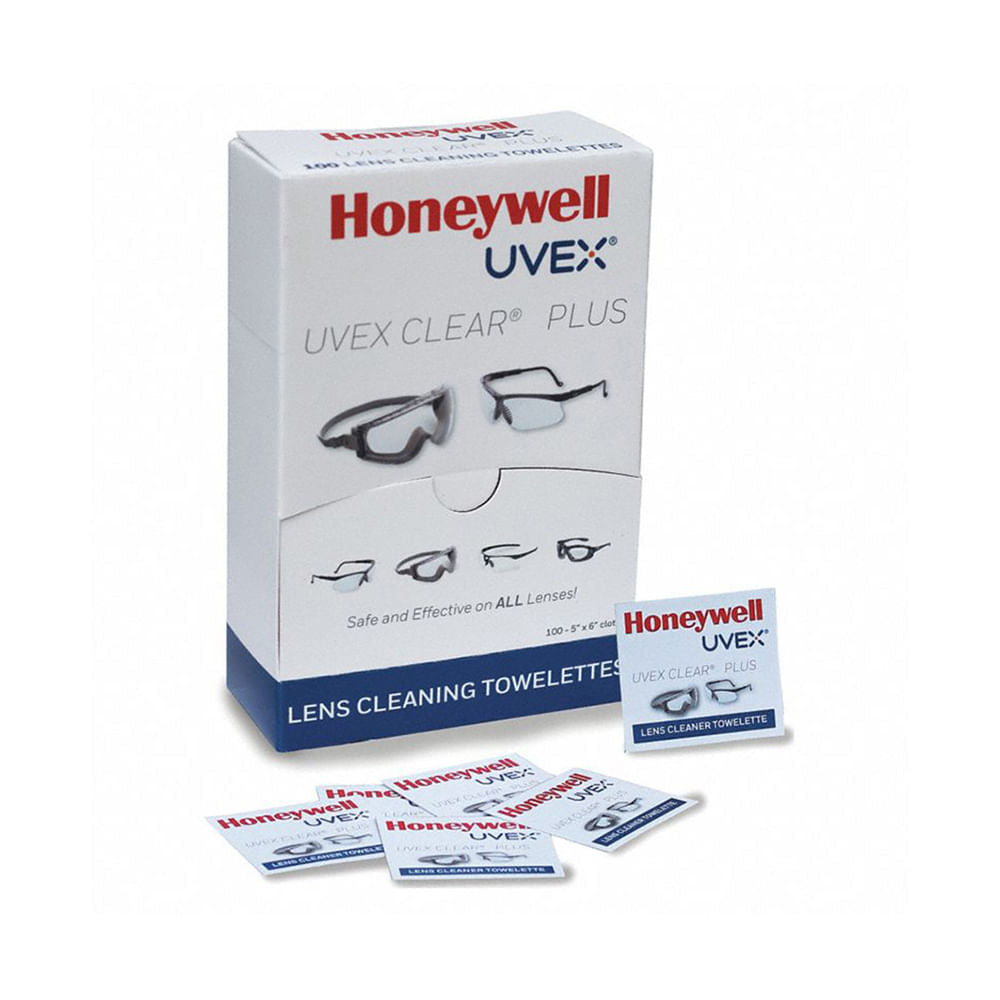 Paños de Limpieza Uvex para Lentes de Seguridad ( Caja 100 Unidades)