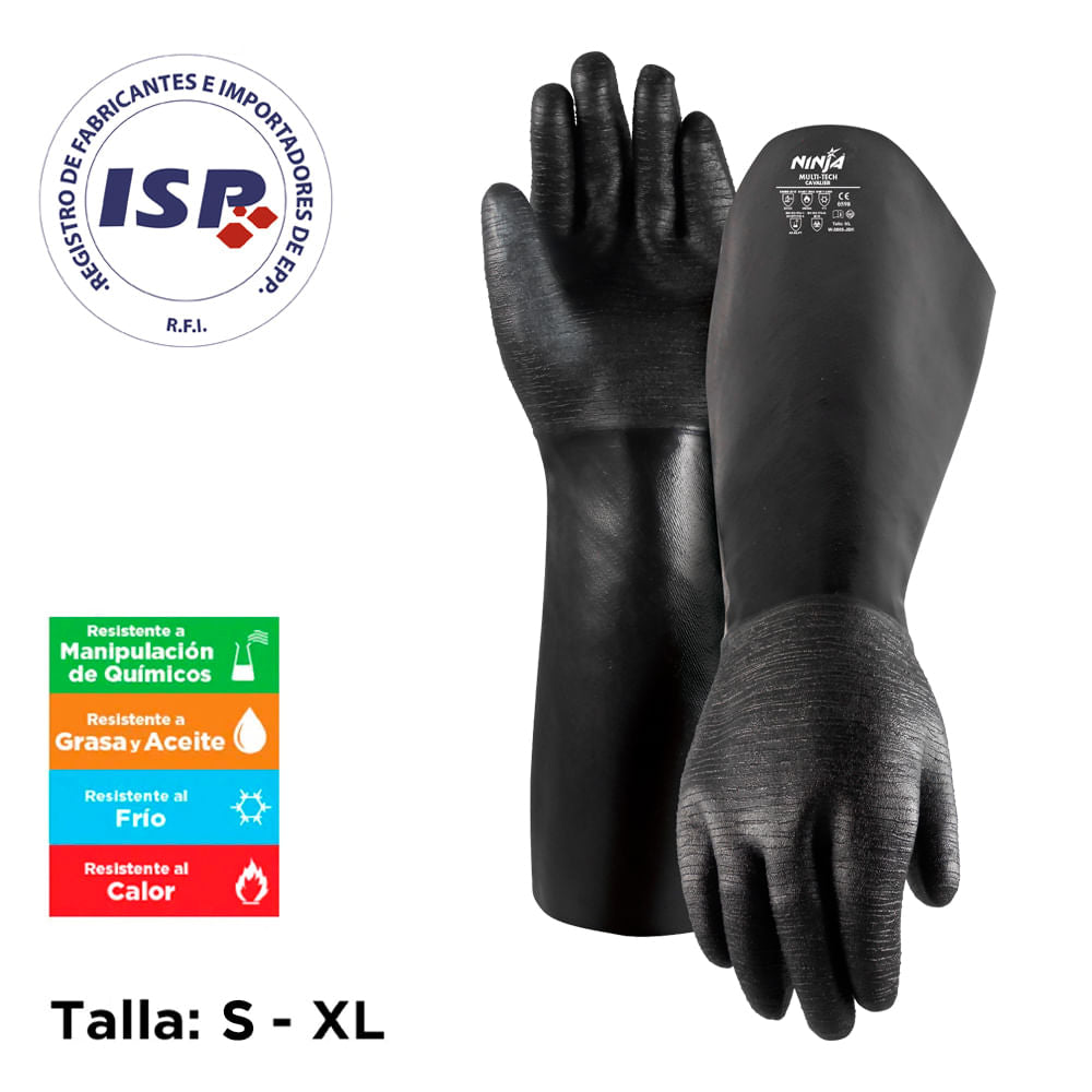 Guantes de Seguridad Resistente a Químicos Ninja Cavalier