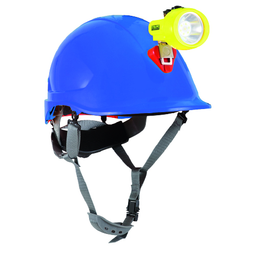Casco Steelpro ABS MTA Azul con Portalámpara Full