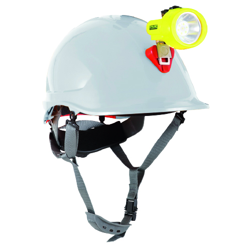 Casco Steelpro ABS MTA Blanco con Portalámpara Full