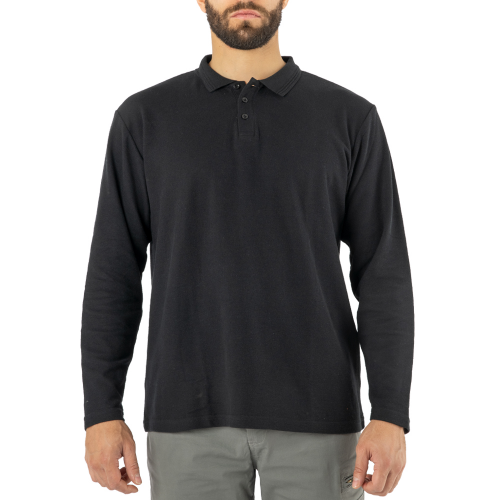 Polera pique Manga Larga Hombre