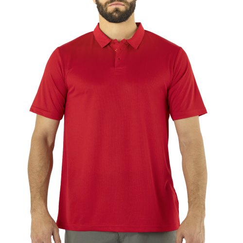 Polera Cooldry Quebec Manga Corta Hombre Rojo