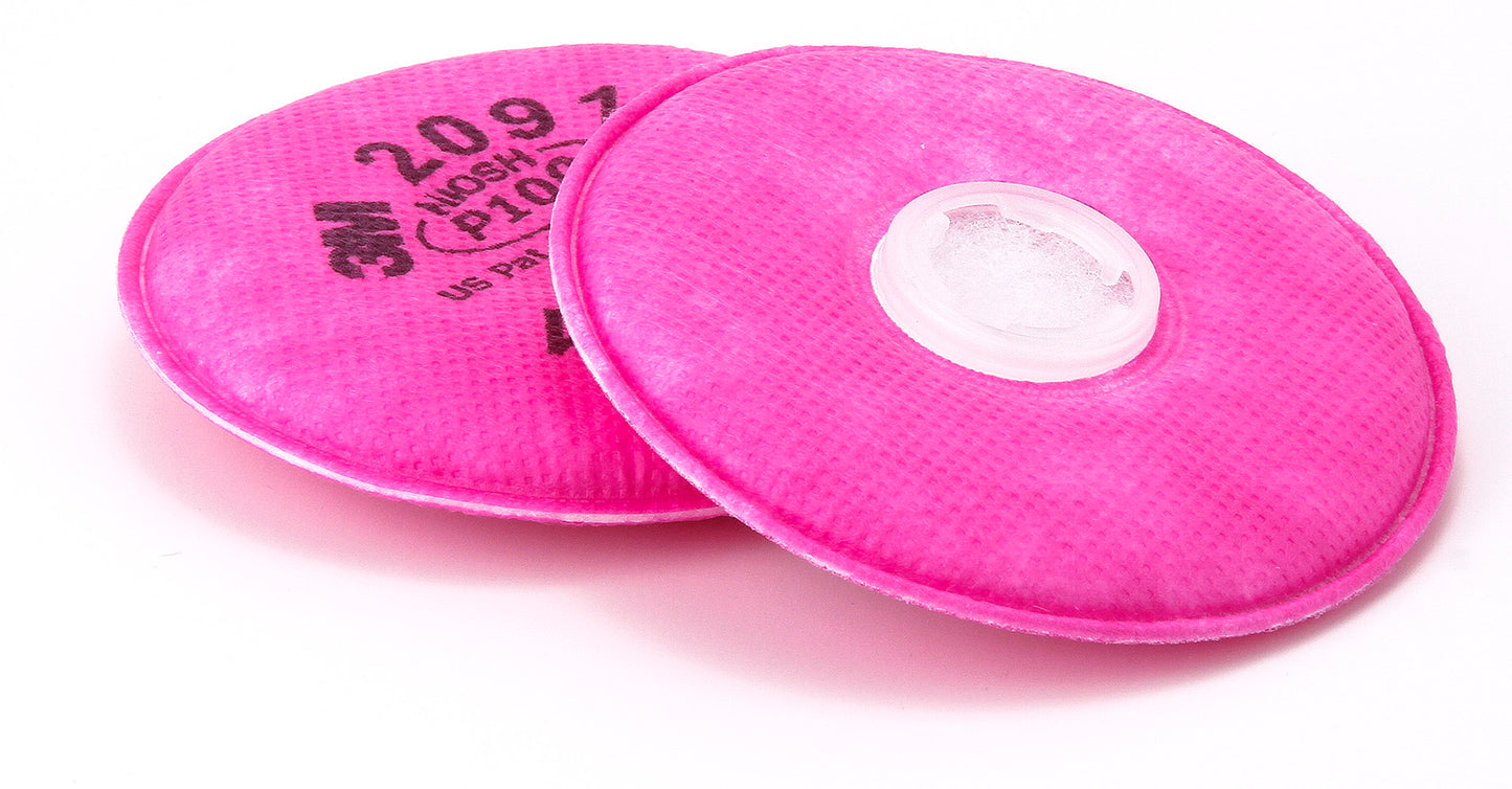 Filtro 2091 3M para particulas polvos, neblinas, humos, polvos y radionucleido P100