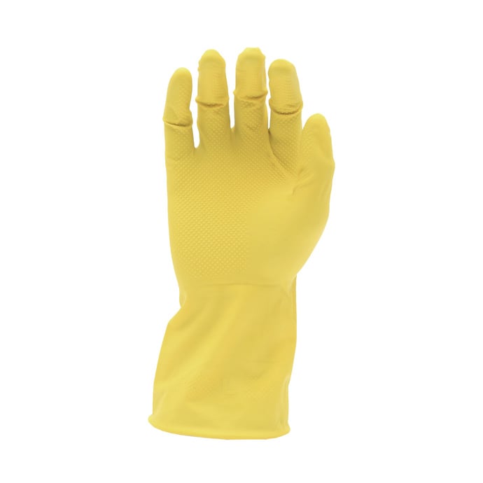 Guantes domestico amarillo palma diamante