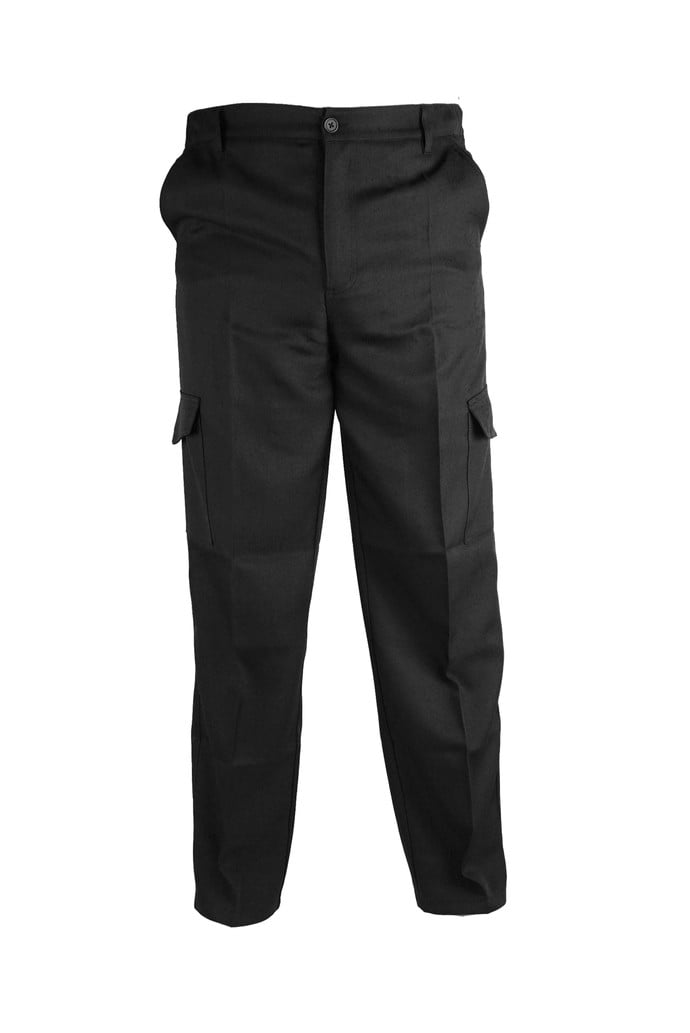 Pantalon Cargo Negro Gabardina - Main Image