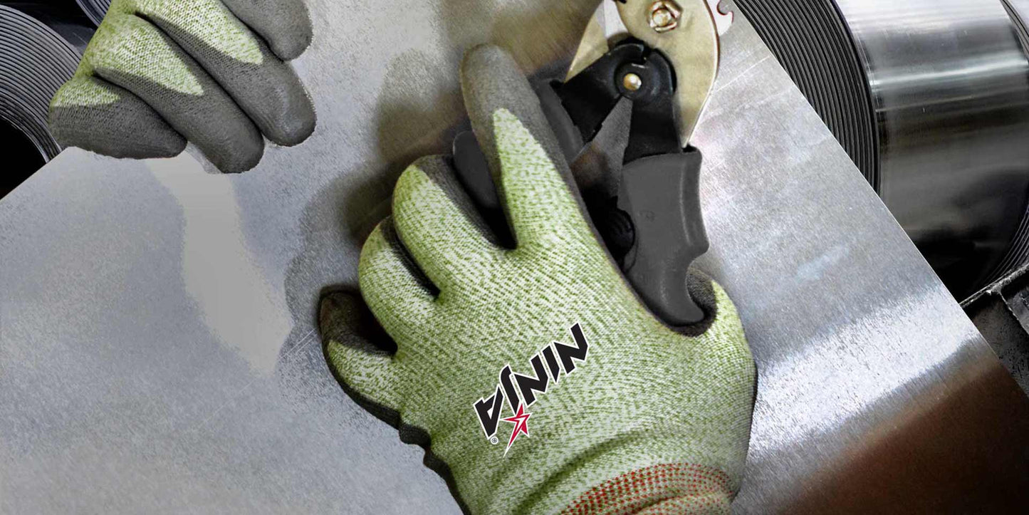Guante de Seguridad Ninja Intrepid Alta Visibilidad - Anti Corte
