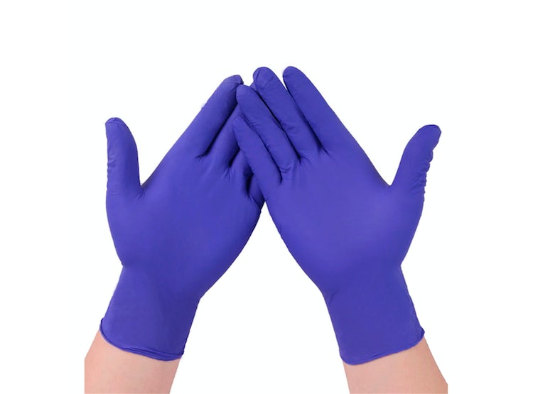 Guantes de nitrilo azul cobalto (100 Unidades) Tresor®