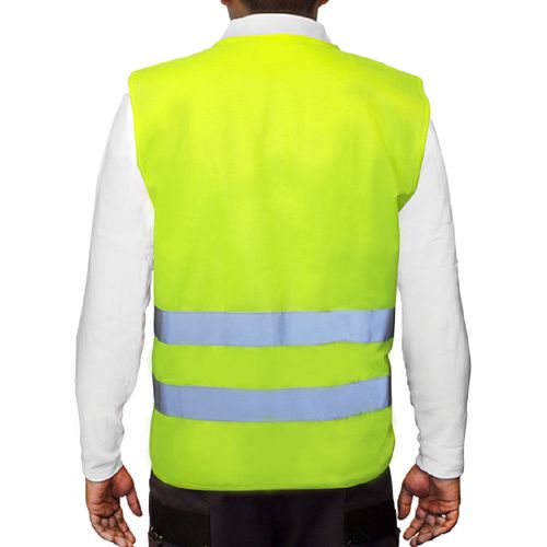 Chaleco Reflectivo Amarillo 2 Cintas Certificado Clase II EN20471 - U