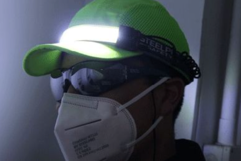 Linterna Frontal Supersonic Steelpro Recargable