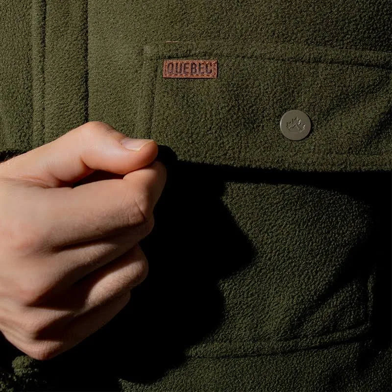 Chaqueta Polar Quebec Grizzly Verde Oliva