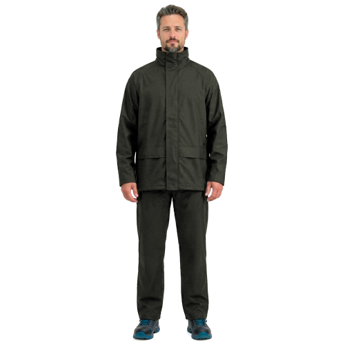 Traje Pu/pvc Alaska Verde Petroleo