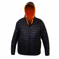 Parka HW Cochamo Polaris Reversible Negra/ Naranjo c/Cinta