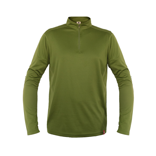 Polera Quebec Half-zip Hombre Verde Oliva