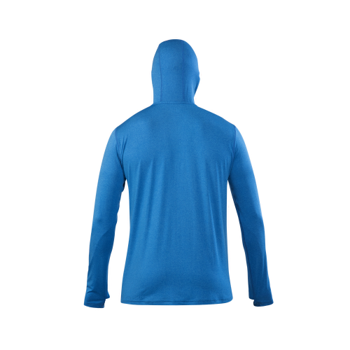 Polera Dry Fit HW SPX C/ Gorro Manga Larga Hombre Electric Blue