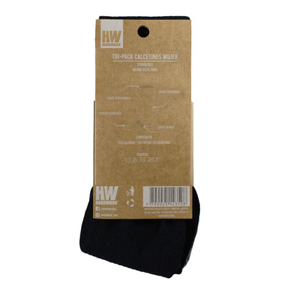 Tripack Calcetines HW Algodón Mujer