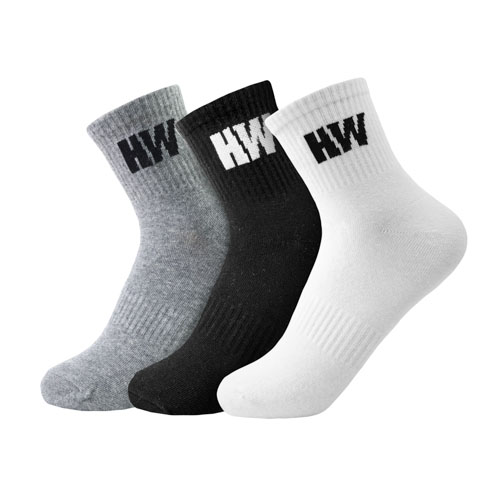 Tripack Calcetines HW Algodón Tobillero Hombre