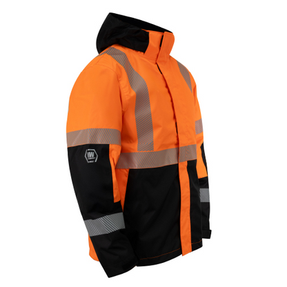 Parka Reflectiva HW Skorpio 3 en 1 Naranjo Fluor