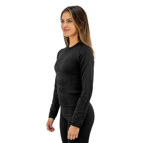 Primera Capa HW Patagonia Spandex Negro Camiseta Mujer