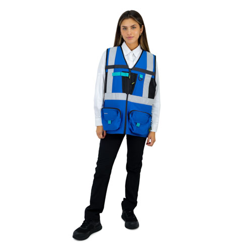 Chaleco Geólogo Alaska Xpert Mujer Azul