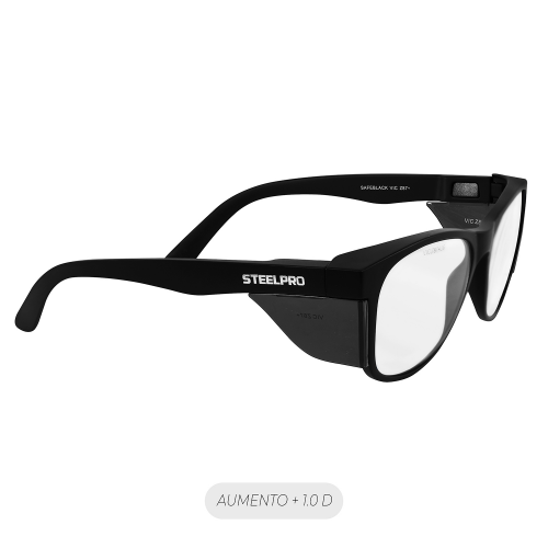 Lente de Seguridad Safeblack Claro Full Reader +1.5D Steelpro