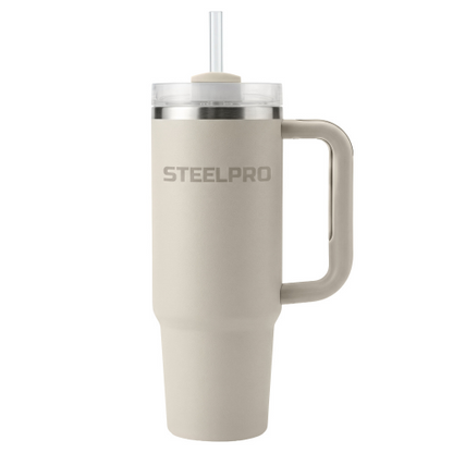 Mug Térmico C/ Bombilla Gris Claro