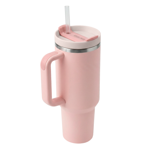 Mug Térmico C/ Bombilla Rosado