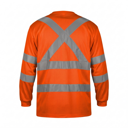 Polera Reflectiva Alaska RFX Naranja Fluor