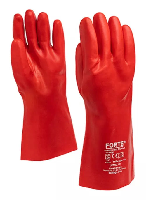 Guante de PVC Forte 18-45 Rojo